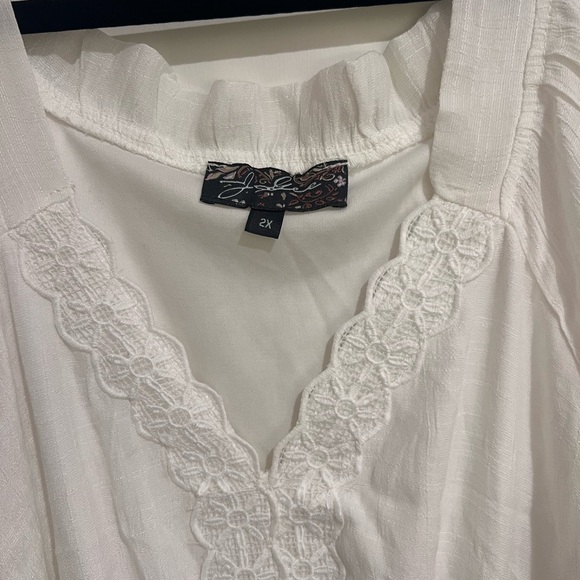 J Gee white maxi dress 2X - Picture 2 of 3